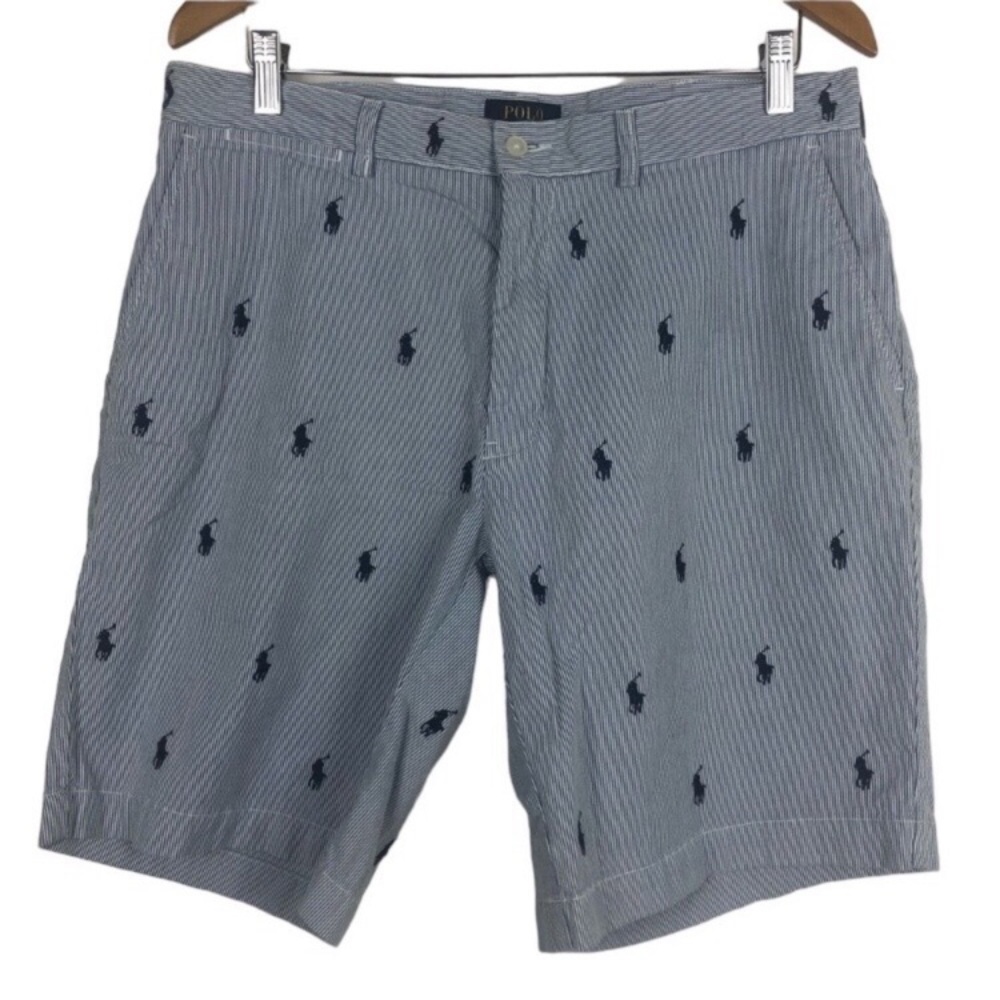 Polo Ralph Lauren Mens Size 34 Shorts Embroidered Polo Players